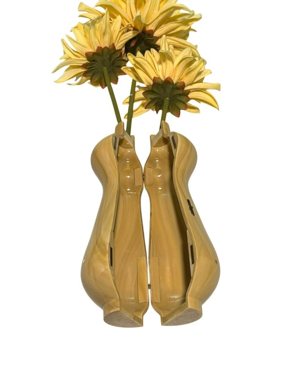 Cult Gaia Dee Dee Clutch Flower Vase Purse Cornsilk Bag New - Picture 6 of 10